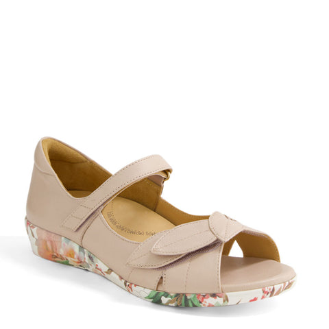 DISCO W - NUDE-BLUSH FLORAL LEATHER