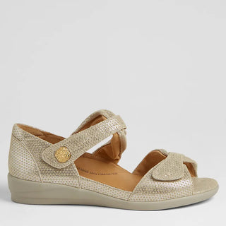 DOXIE W - CAMEL MIX LEATHER SANDALS