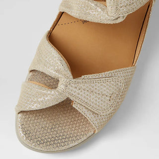 DOXIE W - CAMEL MIX LEATHER SANDALS