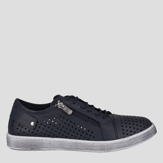 EG17 - NAVY LEATHER SNEAKERS