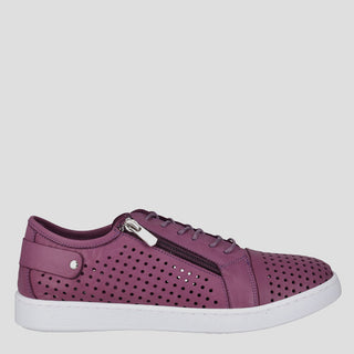 EG17 - VIOLET LEATHER SNEAKERS