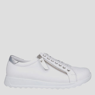 EG257 - WHITE LEATHER SNEAKERS