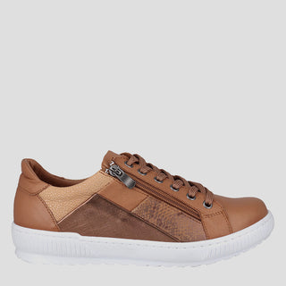 EG80XW - TAN LEATHER SNEAKERS