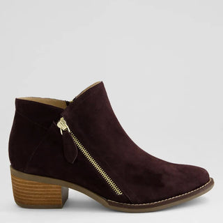 EISA XF - CHOCOLATE SUEDE ANKLE BOOTS