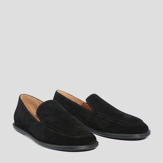 FELICITY - BLACK SUEDE FLATS