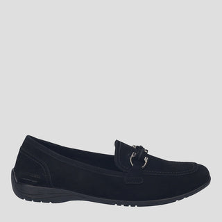 FENJA 34 - BLACK LEATHER LOAFER FLATS