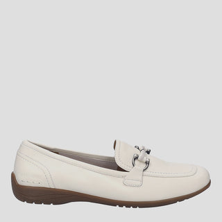 FENJA 34 - WHITE LEATHER LOAFER FLATS