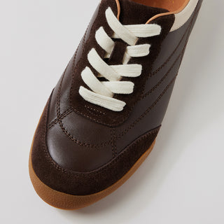 FLINCHES XW - CHOC-VANILLA LEATHER SNEAKERS