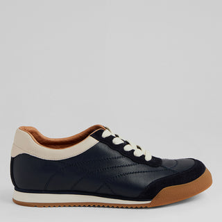 FLINCHES XW - NAVY-VANILLA LEATHER SNEAKERS