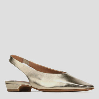 FARI - SOFT GOLD LEATHER SLINGBACK FLATS