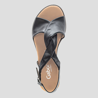 G42.751 - BLACK LEATHER SANDALS