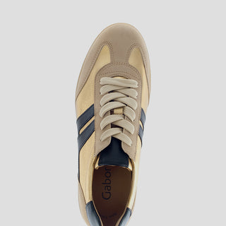 G63.300 - CARAMEL/GOLD/BLACK LEATHER SNEAKERS