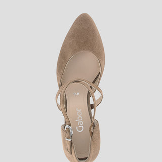 G81.343 - PEANUT SUEDE BLOCK HEELS