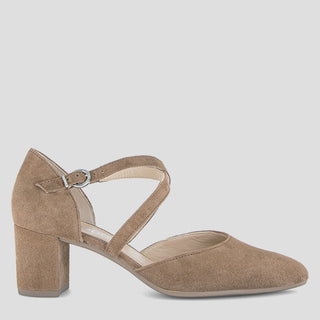 G81.343 - PEANUT SUEDE BLOCK HEELS