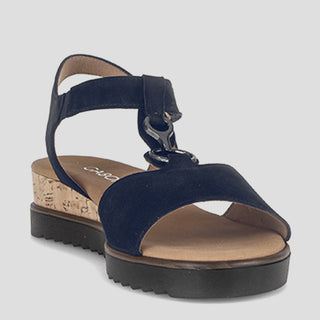 G82.754 - DARK BLUE SUEDE SANDALS