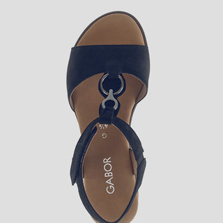 G82.754 - DARK BLUE SUEDE SANDALS