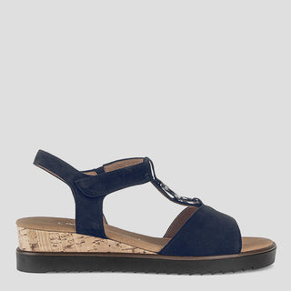 G82.754 - DARK BLUE SUEDE SANDALS