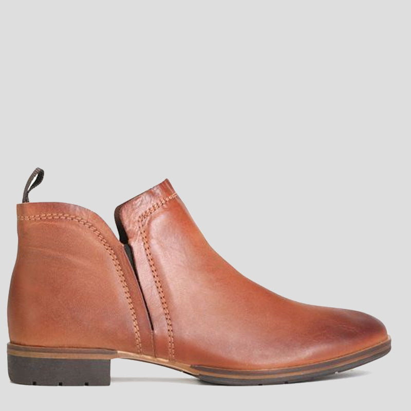 Gaid Boot GAID - BRANDY LEATHER ANKLE BOOTS