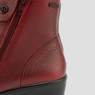 798-5 - MEDOC BURGUNDY LEATHER ANKLE BOOTS