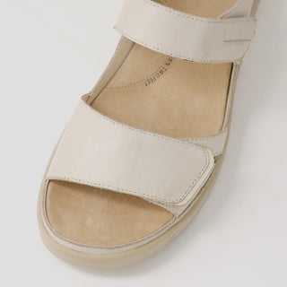 GEDD W - ALMOND-PALE GOLD LEATHER SANDALS