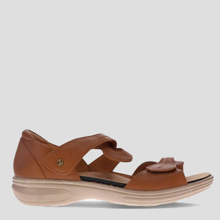 GENEVA - TAN LEATHER SANDALS
