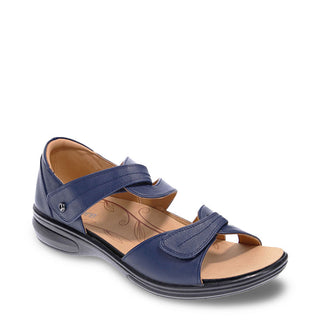 GENEVA - BLUE FRENCH LEATHER SANDALS