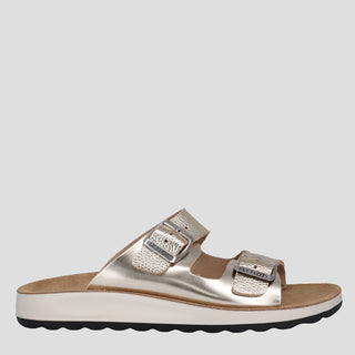 FF 77G64 2C - GOLD SANDAL SLIDES