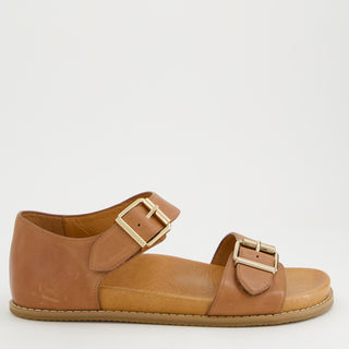 HANKA W - TAN LEATHER SANDALS