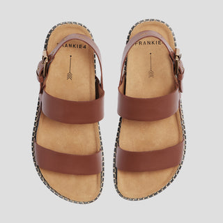 HUNTER - RICH TAN LEATHER SANDALS