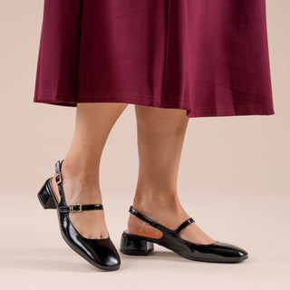 OPORTO 253 - BLACK PATENT HEELS