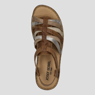 IVY 02 - CHESTNUT MULTI LEATHER SANDALS