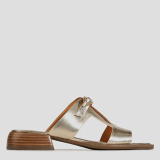 IKAMI - SOFT GOLD LEATHER SANDALS