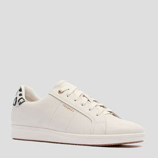 JACKIE V - CHALK PRINT LEATHER SNEAKERS