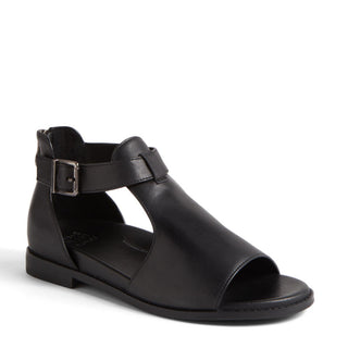JESKIE W - BLACK LEATHER SANDALS