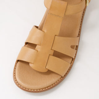 JONSTON W - LATTE LEATHER SANDALS