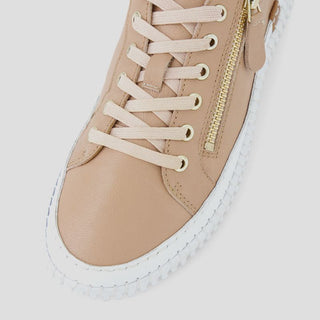 JONZA - LATTE LEATHER SNEAKERS - FINAL SALE