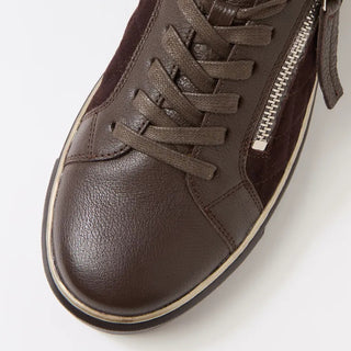 KOZIE W - CHOCOLATE SUEDE LEATHER SNEAKERS