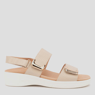 ELEGANCE LUXE - BONE LEATHER SANDALS
