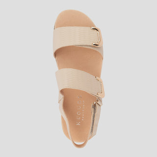 ELEGANCE LUXE - BONE LEATHER SANDALS