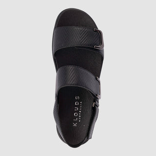 ELEGANCE LUXE - BLACK LEATHER SANDALS