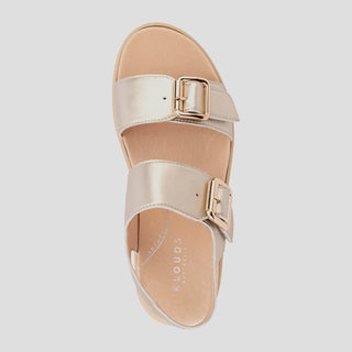 ILLOWA - PLATINUM LEATHER SANDALS