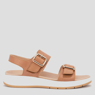 ILLOWA - TAN LEATHER SANDALS