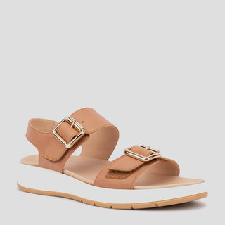 ILLOWA - TAN LEATHER SANDALS