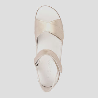 TASHA - GOLD LEATHER SANDALS