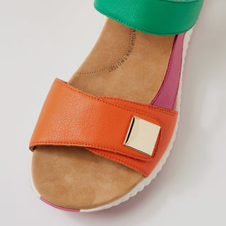 LOMAR W - BRIGHT MULTI LEATHER SANDALS