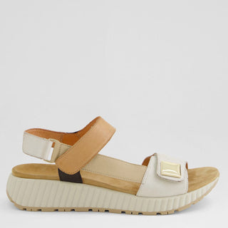 LOMAR W - ALMOND MULTI LEATHER SANDALS