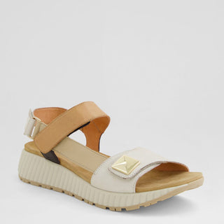 LOMAR W - ALMOND MULTI LEATHER SANDALS