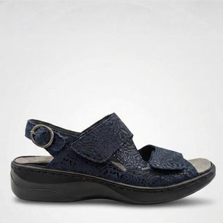 MADDIE - NAVY LEATHER SANDALS