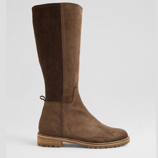 MARTHE W - HOT CHOC SUEDE-STRETCH LONG BOOTS