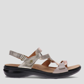 MIAMI - MIXED METALLIC LEATHER SANDALS